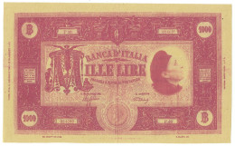 1000 LIRE BIGLIETTO PUBBLICITARIO COMPAGNIA DEL CARNEVALE VIARUGGINE SUP - [ 7] Errors & Varieties