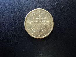 SLOVAQUIE : 20 EURO CENT   2009    LE-K5 / KM 99     SUP - Slovakia