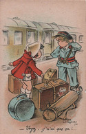 CPA Illustrateur - Roger Levasseur - Humour - Train Bagages - Porteur De Valise - R Hamel Paris - Levasseur, Roger