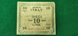 Italia 10 Lire 1943 - Ocupación Aliados Segunda Guerra Mundial