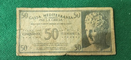 Casa Meditteranea 50 Dracme 1940 - Italian Occupation (Aegean)