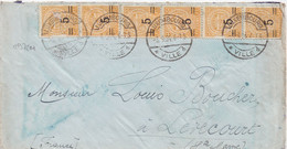 29720# BEL AFRANCHISSEMENT LETTRE Obl LUXEMBOURG VILLE 1924 Pour LEVECOURT HAUTE MARNE - 1907-24 Abzeichen