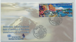 Nations Unies - "Année Internationale De L'eau Douce" - Enveloppe 1er Jour Du 20 Juin 2003 - Série Oblitéré N° 482 à 483 - Covers & Documents