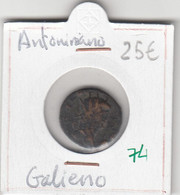 CRBAN074 MONEDA ROMANA BAJO IMPERIO ANTONIANO GALIENO BC 25 - Other & Unclassified