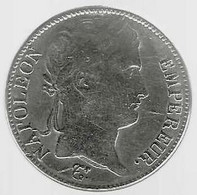 (France) Jeton Monétaire : Avers « NAPOLEON EMPEREUR » - Revers « EMPIRE FRANCAIS/5 FRANCS/18012 H - Royal / Of Nobility