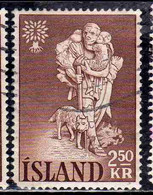 ISLANDA ICELAND ISLANDE 1960 THE OUTLAW BY EINAR JONSSON 2.50k USED USATO OBLITERE' - Gebruikt