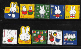 Japan 2019 Miffy Rabbit Complete Set Used - Usati