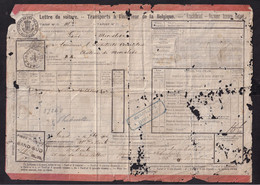 630/37 - Lettre De Voiture GAND Sud 1900 ( Hexagone Et Poids Reconnu) Vers MOORSLEDE - Gare Ligne Privée Flandre Occid. - Other & Unclassified