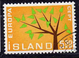 ISLANDA ICELAND ISLANDE ISLAND 1962 EUROPA CEPT UNITED 5.50k  USED USATO OBLITERE' - Gebruikt