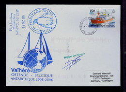 Sp9090 BRITISH ANTARTIC TERRITORY Port Lockroy -Antartic Heritage Trust "VAIHÉRÉ" Ostende Belgique Mailed Christmas Day - Antarctische Fauna