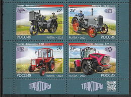 Russia 2022, History Of Russian Tractor Building Industry. Block Wheel-type Tractors** - Neufs