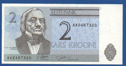 ESTONIA - P.70a – 2 Krooni 1992 UNC, Serie AA 2467320 - Estonie