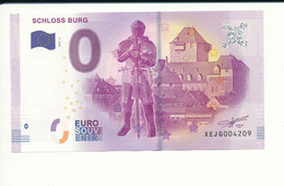 Billet Souvenir - 0 Euro - XEJG - 2017-3 - SCHLOSS BURG - N° 4209 - Billet épuisé - Vrac - Billets