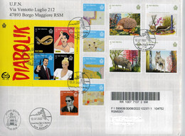 San Marino 2022 Busta FDC 100 Pasolini 60° Diabolik  30° Luigi Ghirri - Fauna Selvatica ° VFU - Used Stamps