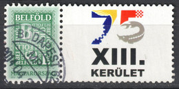 Beluga Vizafogó Angyalföld 13th District XIII TOWN CITY BUDAPEST - 2012 2014 Personalized Stamp Vignette Label Hungary - Gebruikt