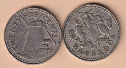 Barbados 25 Cents 1978 Km#13 - Barbados (Barbuda)