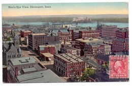 USA - Bird's Eye View Of Davenport - 1912 - Davenport