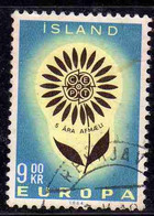 ISLANDA ICELAND ISLANDE ISLAND 1964 EUROPA CEPT UNITED 9k USED USATO OBLITERE' - Gebraucht