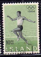 ISLANDA ICELAND ISLANDE ISLAND 1964 OLYMPIC GAMES TOKYO JUMPER 10k USED USATO OBLITERE' - Gebraucht