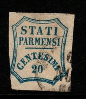 Italy Former States Parma  S 15  1859  Stati Parmensi ,20c Blue,used - Parma