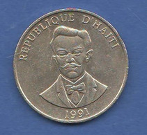 Haiti 50 Centimes 1991 Republique D'Haiti  Nichel Coin - Haïti