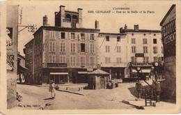 CPA CUNLHAT Rue De La Halle Et La Place (999705) - Cunlhat