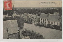 Plouaret (22) : Vue Panoramique Sur L'Hôtel Du Cheval Blanc Prise Du Clocher De L'église En 1909 PF. - Plouaret