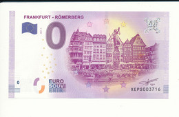 Billet Souvenir - 0 Euro - XEPS - 2017-1 - FRANKFURT - RÖMERBERG - N° 3716 - Billet épuisé - Alla Rinfusa - Banconote