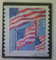 United States, Scott #5655, Used(o) Coil, 2022, Flag Definitive, (58¢) Forever - Used Stamps