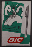 Buvard (13 X 19,5) BIC (stylo - Monstre Du Loch Ness) Illustration : Jean Effel - Effel