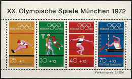 DEUTSCHLAND 1972 Mi-Nr. Block 8 ** MNH - 1959-1980