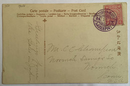 SS „TENYO MARU I.J.SEA POST 1913“ Ship Mail Japan Ppc Arishiyama At Kyoto>Norwich USA(cover Schiffpost Ak Cpa Post Card - Lettres & Documents