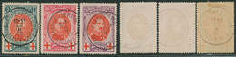Croix-rouge - N°132/34 Série Complète Obl Relais "Baarle-Hertog / Baarle-Duc". - 1914-1915 Rode Kruis
