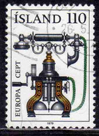 ISLANDA ICELAND ISLANDE ISLAND 1979 EUROPA CEPT UNITED TELEPHONE C. 1900 110k USED USATO OBLITERE' - Gebruikt