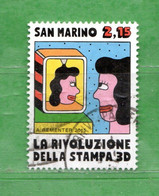 S.Marino 2015 - RIVOLUZIONE Della STAMPA In 3D. €  2,15.  Unif. 2474. - Oblitérés