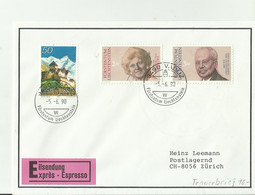 LICHTENSTEIN E -CV 1993 - Lettres & Documents