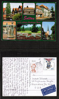 GERMANY    CITY Of SOLTAU---USED AIRMAIL POSTCARD To U.S.A. (24/2/91) (PC-155) - Soltau