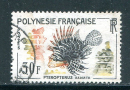 POLYNESIE FRANCAISE- Y&T N°20- Oblitéré (poissons) - Oblitérés