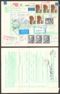 Bulletin D'expédition Parcel Packet Despatch FORM Czechoslovakia Hungary CUSTOMS Postmark AIR MAIL LABEL VIGNETTE 1992 - Sin Clasificación