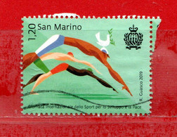 S.Marino ° 2019 - GIORNATA Dello SPORT. Unif. 2627.  Usato. - Used Stamps