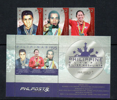 OLYMPICS - PHILIPPINES - 2016 - RIO DE JANEIRO OLYMPICS SET FO 3 +  SOUVENIR SHEET  MINT NEVER HINGED, - Eté 2016: Rio De Janeiro