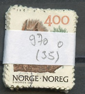 Norvège - Norway - Norwegen Lot 1989 Y&T N°970 - Michel N°1011 (o) - 4k écureuil - Lot De 35 Timbres - Ganze Bögen