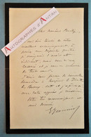 ● L.A.S Georges JEANNIOT Peintre Né à Plainpalais Genève Suisse Ami D'Edgar DEGAS  - Lettre Autographe à M BURTY LAS - Painters & Sculptors