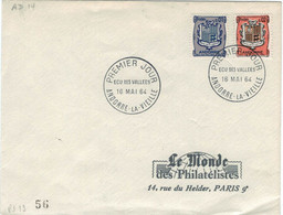 Andorre La Vieille 1964 Wappen - Virtus Unita Fortior = Vereint Ist Die Tugend Stärker - Storia Postale