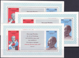 DDR 1977 Mi-Nr. Block 49 3 Stück ** MNH - 1971-1980