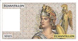 France 100 Francs Échantillon DELACROIX Type Athéna à Droite Pour Distributeur TB - Fiktive & Specimen