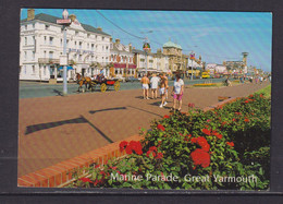 ENGLAND- Great Yarmouth Marine Parade Used Postcard - Great Yarmouth