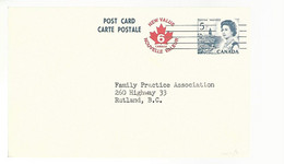 56380 ) Canada Post Card New Value  Precancel?  Rutland Chamber Of Commerce 1973 - 1953-.... Règne D'Elizabeth II
