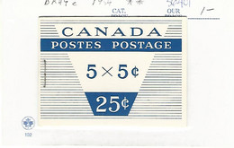 56401 ) Canada Booklet  1954 - Heftchenblätter