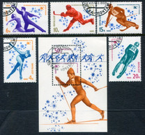 SOVIET UNION 1980 Winter Olympic Games Used.  Michel 4915-19 + Block 143 - Used Stamps